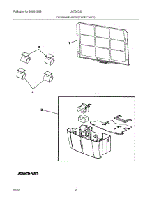 03 - Recommended Spare Parts parts for Frigidaire Dehumidifier LAD704DUL17 / from AppliancePartsPros.com