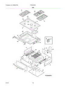 09 - Top / Drawer parts for Frigidaire Range FGDS3065KBF / from AppliancePartsPros.com