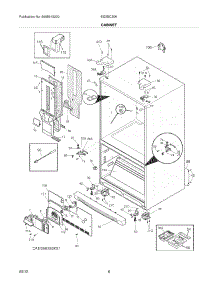 07 - Cabinet parts for Electrolux Refrigerator EI23BC30KS1 / from AppliancePartsPros.com