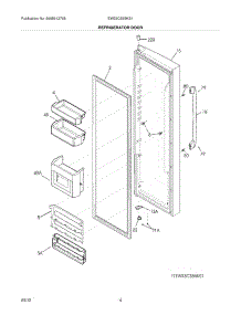 05 - Refrigerator Door parts for Electrolux Refrigerator EW23CS85KS1 / from AppliancePartsPros.com