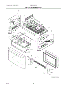 03 - Freezer Drawer, Baskets parts for Electrolux Refrigerator EI28BS65KS3 / from AppliancePartsPros.com