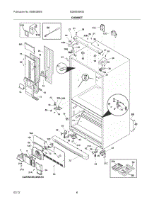 07 - Cabinet parts for Electrolux Refrigerator EI28BS65KS3 / from AppliancePartsPros.com