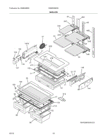 09 - Shelves parts for Electrolux Refrigerator EI28BS65KS3 / from AppliancePartsPros.com