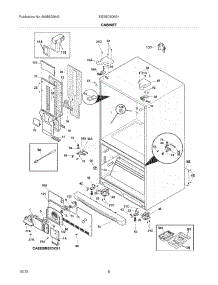 07 - Cabinet parts for Electrolux Refrigerator EI23BC80KS1 / from AppliancePartsPros.com