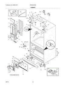 07 - Cabinet parts for Electrolux Refrigerator EI23BC65KS3 / from AppliancePartsPros.com