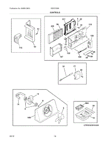11 - Controls parts for Electrolux Refrigerator EI23CS35KB1 / from AppliancePartsPros.com