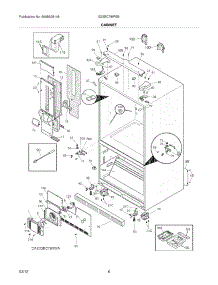 07 - Cabinet parts for Electrolux Refrigerator E23BC78IPSB / from AppliancePartsPros.com