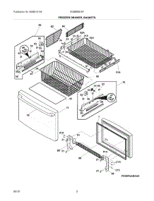 03 - Freezer Drawer / Baskets parts for Electrolux Refrigerator EI28BS56ISF / from AppliancePartsPros.com
