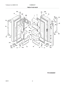 05 - Fresh Food Doors parts for Electrolux Refrigerator EI28BS56ISF / from AppliancePartsPros.com