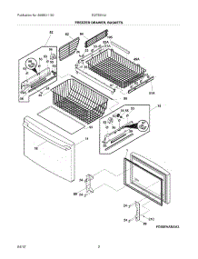 03 - Freezer Drawer - Basket parts for Electrolux Refrigerator EI27BS16JW5 / from AppliancePartsPros.com