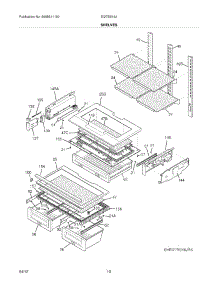 09 - Shelves parts for Electrolux Refrigerator EI27BS16JW5 / from AppliancePartsPros.com