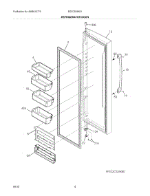 05 - Refrigerator Door parts for Electrolux Refrigerator EI23CS65KS1 / from AppliancePartsPros.com