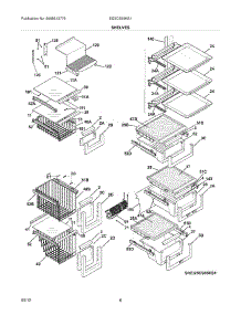 09 - Shelves parts for Electrolux Refrigerator EI23CS65KS1 / from AppliancePartsPros.com