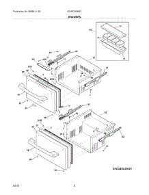 03 - Drawers parts for Electrolux Refrigerator EI24RD65KS1 / from AppliancePartsPros.com