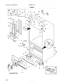 07 - Cabinet parts for Electrolux Refrigerator EW28BS71ISF / from AppliancePartsPros.com
