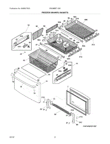03 - Freezer Drawer - Basket parts for Electrolux Refrigerator EW28BS71ISE / from AppliancePartsPros.com