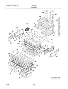 09 - Shelves parts for Electrolux Refrigerator EI23BC56ISB / from AppliancePartsPros.com