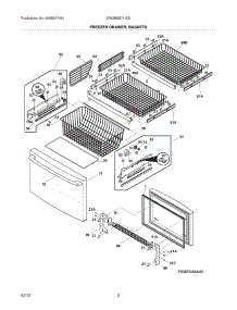 03 - Freezer Drawer / Baskets parts for Electrolux Refrigerator EW28BS71ISD / from AppliancePartsPros.com