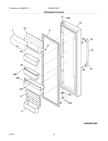 05 - Refrigerator Door parts for Electrolux Refrigerator EW23CS70IS7 / from AppliancePartsPros.com