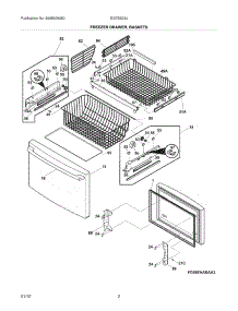 03 - Freezer Drawer - Basket parts for Electrolux Refrigerator EI27BS26JS6 / from AppliancePartsPros.com