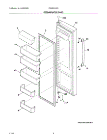 05 - Refrigerator Door parts for Electrolux Refrigerator EI26SS30JS3 / from AppliancePartsPros.com