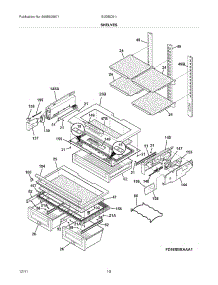09 - Shelves parts for Electrolux Refrigerator EI23BC51IB6 / from AppliancePartsPros.com