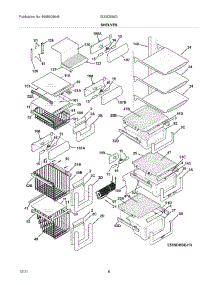 09 - Shelves parts for Electrolux Refrigerator EI23CS55GS8 / from AppliancePartsPros.com
