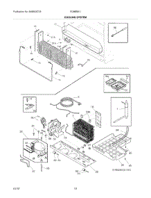 11 - Cooling System parts for Electrolux Refrigerator EI28BS51IB6 / from AppliancePartsPros.com