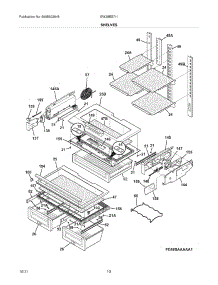 09 - Shelves parts for Electrolux Refrigerator EW28BS71IBC / from AppliancePartsPros.com