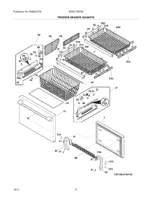 03 - Freezer Drawer / Baskets parts for Electrolux Refrigerator E23BC78IPS8 / from AppliancePartsPros.com