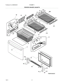 03 - Freezer Drawer / Baskets parts for Electrolux Refrigerator EW28BS71ISC / from AppliancePartsPros.com