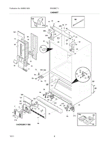 07 - Cabinet parts for Electrolux Refrigerator EW23BC71IS9 / from AppliancePartsPros.com