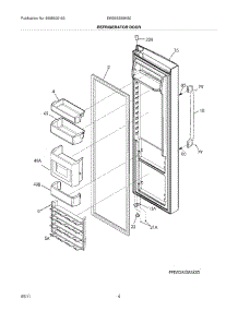 05 - Refrigerator Door parts for Electrolux Refrigerator EW26SS85KS0 / from AppliancePartsPros.com