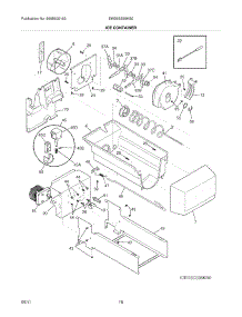 17 - Ice Container parts for Electrolux Refrigerator EW26SS85KS0 / from AppliancePartsPros.com