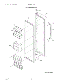 05 - Refrigerator Door parts for Electrolux Refrigerator EW23CS85KS0 / from AppliancePartsPros.com