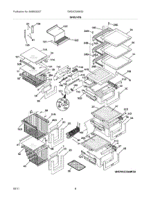 09 - Shelves parts for Electrolux Refrigerator EW23CS85KS0 / from AppliancePartsPros.com