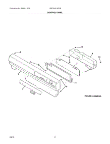 03 - Control Panel parts for Frigidaire Dishwasher LGBD2431NF0B / from AppliancePartsPros.com