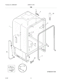 07 - Tub parts for Frigidaire Dishwasher LGBD2431LF0B / from AppliancePartsPros.com