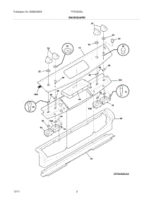03 - Backguard parts for Frigidaire Range FFES3025LBD / from AppliancePartsPros.com