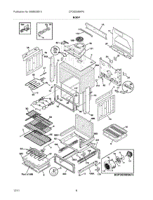 07 - Body parts for Frigidaire Range CPDS3085KF6 / from AppliancePartsPros.com