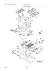 09 - Main Top / Drawer parts for Frigidaire Range CPDS3085KF6 / from AppliancePartsPros.com