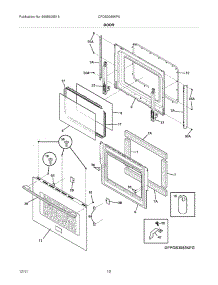11 - Door parts for Frigidaire Range CPDS3085KF6 / from AppliancePartsPros.com