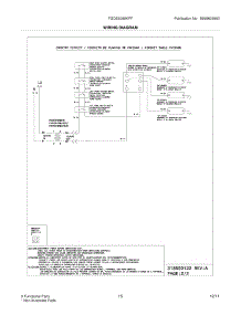 15 - Wiring Diagram parts for Frigidaire Range FGDS3065KFF / from AppliancePartsPros.com