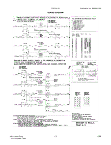 13 - Wiring Diagram parts for Frigidaire Range FFES3015LWD / from AppliancePartsPros.com