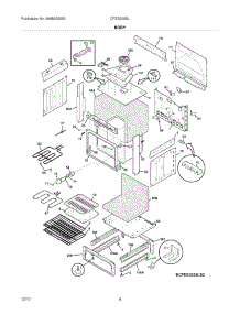 05 - Body parts for Frigidaire Range CFES3025LW4 / from AppliancePartsPros.com