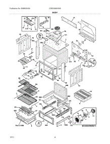 05 - Body parts for Frigidaire Range CGES3065KW5 / from AppliancePartsPros.com