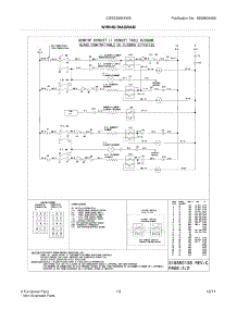 11 - Wiring Diagram parts for Frigidaire Range CGES3065KW5 / from AppliancePartsPros.com
