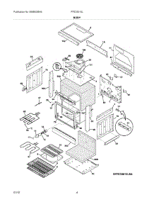 05 - Body parts for Frigidaire Range FFED3015LWC / from AppliancePartsPros.com