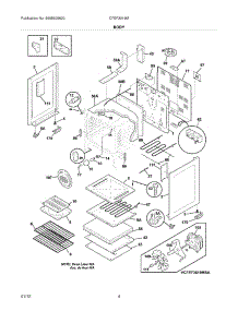 05 - Body parts for Frigidaire Range CFEF3019MWB / from AppliancePartsPros.com