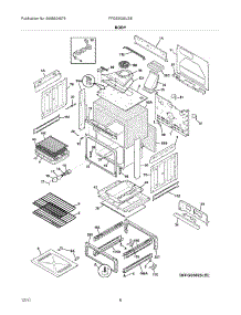 07 - Body parts for Frigidaire Range FFGS3025LSE / from AppliancePartsPros.com